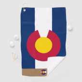 Colorado Fahne & Colorado mit Monogramm / Golftüch Golfhandtuch (Insitu)