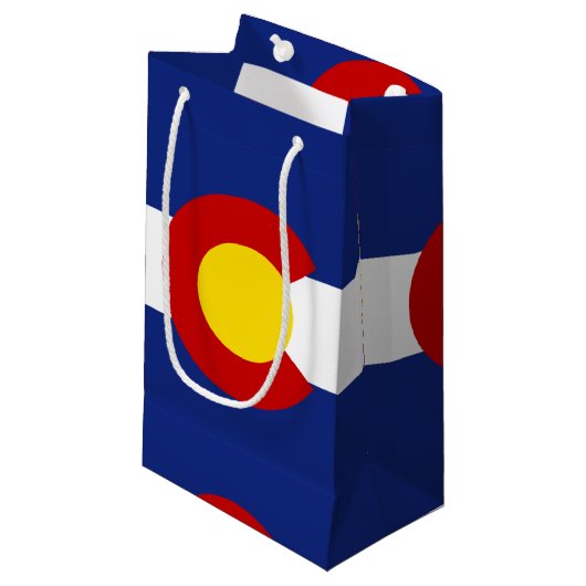 Colorado-Fahne Kleine Geschenktüte (Vorderseite Schrägansicht)