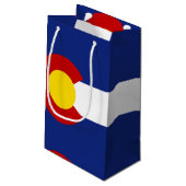 Colorado-Fahne Kleine Geschenktüte (Rückseite Schrägansicht)
