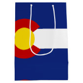 Colorado-Fahne Mittlere Geschenktüte (Rückseite)