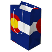 Colorado-Fahne Mittlere Geschenktüte (Rückseite Schrägansicht)
