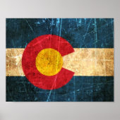 Colorado-Fahne Poster (Vorne)