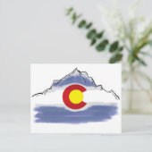 Colorado-Fahne Postkarte (Stehend Vorderseite)