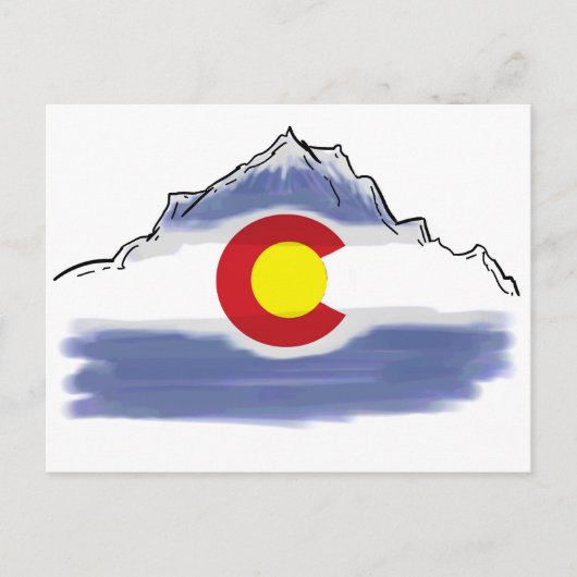 Colorado-Fahne Postkarte (Vorderseite)