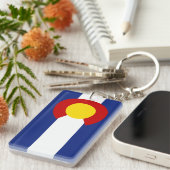 Colorado-Fahne Schlüsselanhänger (Vorderseite rechts)
