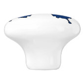 Colorado Fahne Schmetterling Keramik ziehen Knopf Keramikknauf (Seitenansicht)