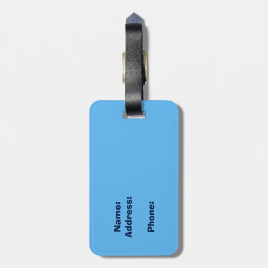 Colorado Fahne Spritzer Gepäckanhänger (Rückseite vertikal)