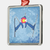 Colorado Fahne Winterplatz Ornament Aus Metall (Links)
