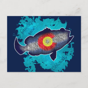 Colorado Fahnenbarsch Gruß Postkarte