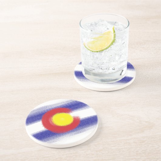 Colorado Fahnenkreide Untersetzer (Seite)