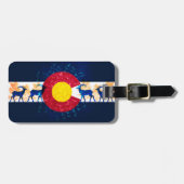 Colorado Fahnenlandschaft Kunstgepäck Gepäckanhänger (Vorderseite horizontal)
