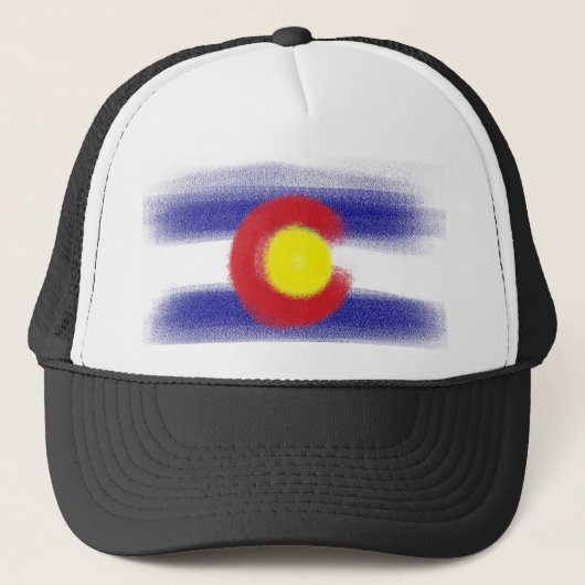 Colorado-Fahnenmütze Truckerkappe (Vorderseite)