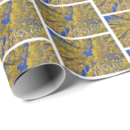 Colorado Fall | Aspenwald im Herbst Geschenkpapier (Rolleneckpunkt)