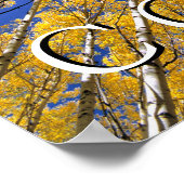 Colorado Fall | Aspenwald im Herbst Poster (Ecke)