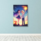 Colorado Fantasy Mauer Kunst für Kinder Leinwanddruck (Insitu (Holzboden))