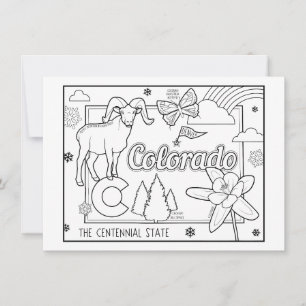 Colorado Farbe me Collage Einladung