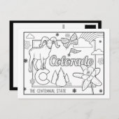 Colorado Farbe me Collage Postkarte (Vorne/Hinten)