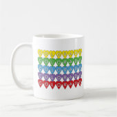 Colorado Farbenfrohe Herzmuster Kaffeetasse (Links)