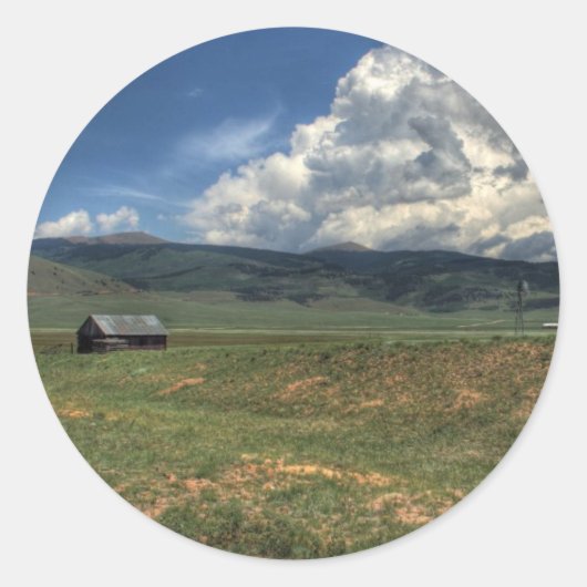 Colorado Farm Runder Aufkleber (Vorderseite)
