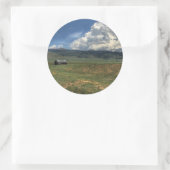 Colorado Farm Runder Aufkleber (Tasche)