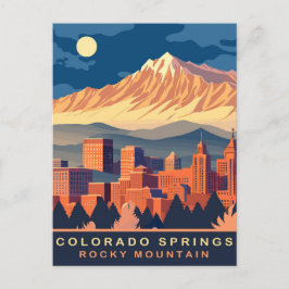 Colorado-Federn, Felsgebirge, Reisen Postkarte