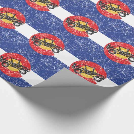 Colorado Flag 4 Wheeler Geschenkpapier (Ecke)