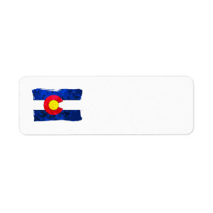 COLORADO FLAG-Adressetiketten