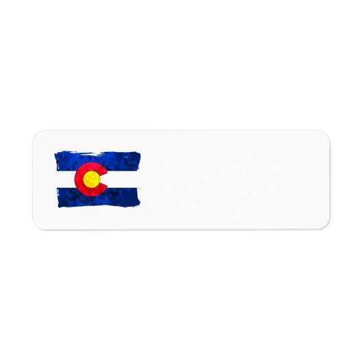 COLORADO FLAG-Adressetiketten (Vorne)
