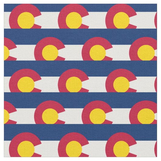 Colorado Flag & America Staat Fabric/USA mode Stoff (Nahaufnahme)