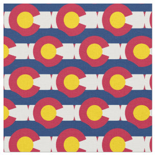 Colorado Flag & America Staat Fabric/USA mode Stoff