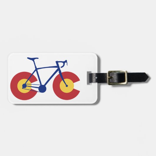 Colorado Flag Bicycle Gepäckanhänger (Vorderseite horizontal)