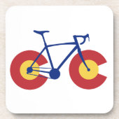 Colorado Flag Bicycle Getränkeuntersetzer (Vorderseite)