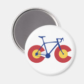 Colorado Flag Bicycle Magnet (Vorderseite/Rückseite)