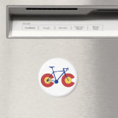 Colorado Flag Bicycle Magnet (In Situ (Geschirrspüler))