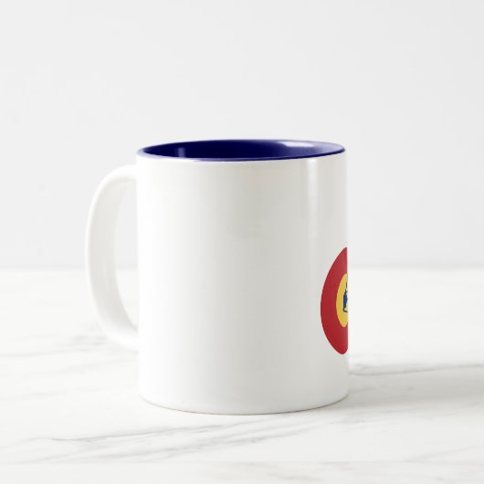 Colorado Flag Bicycle Zweifarbige Tasse (Vorderseite Links)