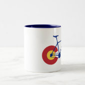 Colorado Flag Bicycle Zweifarbige Tasse (Mittel)