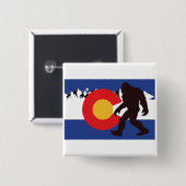 Colorado Flag Bigfoot Button (Vorne & Hinten)