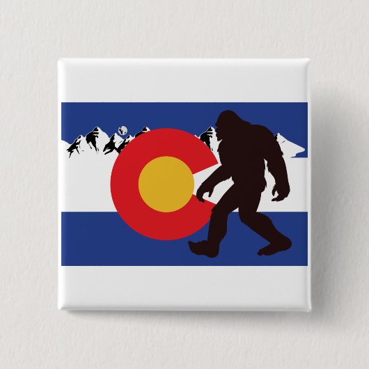 Colorado Flag Bigfoot Button (Vorderseite)