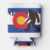 Colorado Flag Bigfoot Dosenkühler (Vorderseite)