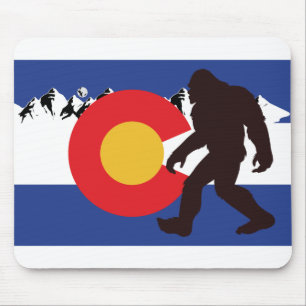 Colorado Flag Bigfoot Mousepad