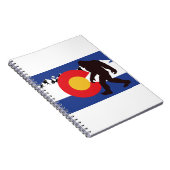 Colorado Flag Bigfoot Notizblock (Rechte Seite)