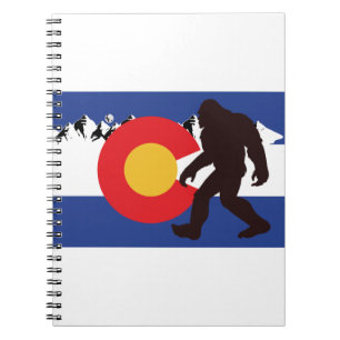 Colorado Flag Bigfoot Notizblock