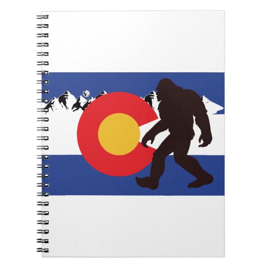 Colorado Flag Bigfoot Notizblock (Vorderseite)