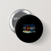 Colorado-Flag Brown Trout Fly-Fischen Fischer Vi Button (Vorne & Hinten)
