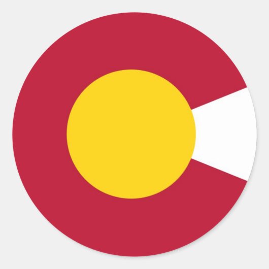 Colorado Flag C Aufkleber (Vorderseite)