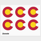Colorado Flag C Aufkleber (Blatt)