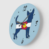 Colorado Flag chihuahua Wanduhr (Winkel)