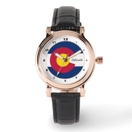 Colorado Flag & Colorado Fashion USA /design Armbanduhr