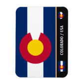 Colorado Flag & Colorado Staat /travel America Magnet (Vertikal)