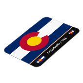 Colorado Flag & Colorado Staat /travel America Magnet (Linke Seite)